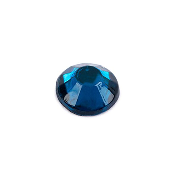 Стразы клеевые акрил 3-3.2 мм, 1х144 шт, SS12 017 т.голубой (capri blue), Zlatka RS/144