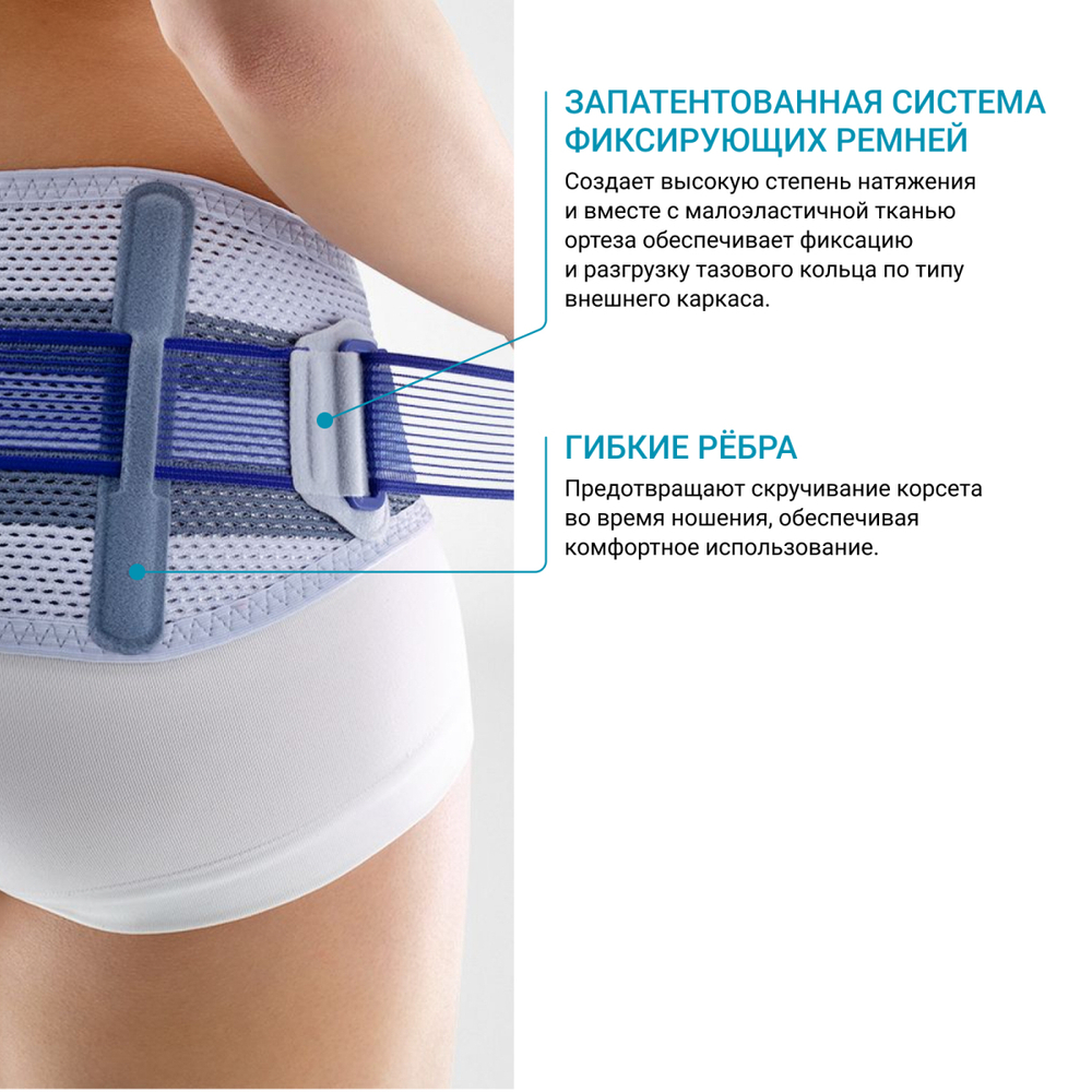 Корсет пояснично-крестцовый BAUERFEIND SacroLoc — для разгрузки КПС