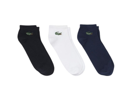 Теннисные носки Lacoste Low 3P — navy blue/white/black