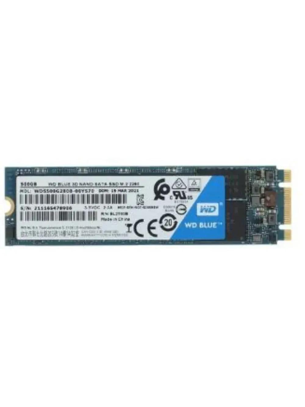500 ГБ M.2 SSD накопитель Blue WDS500G2B0B