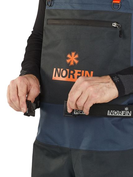 Полукомбинезон забродный Norfin PILOT BOOTFOOT р.44-L с сапогами резина