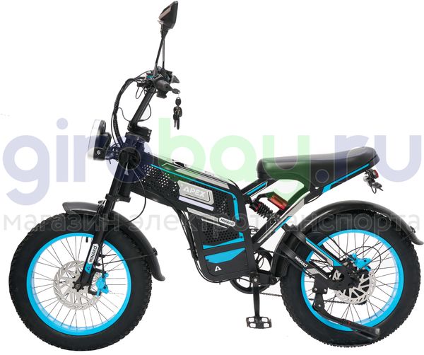Электровелосипед Minako APEX (48V/20Ah) - Синий фото №2