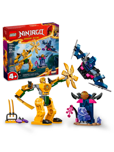 Конструктор Лего Ниндзяго Боевой робот Арина 71804 | LEGO Ninjago Arin’s Battle Mech | набор с роботом | 104 детали 4+