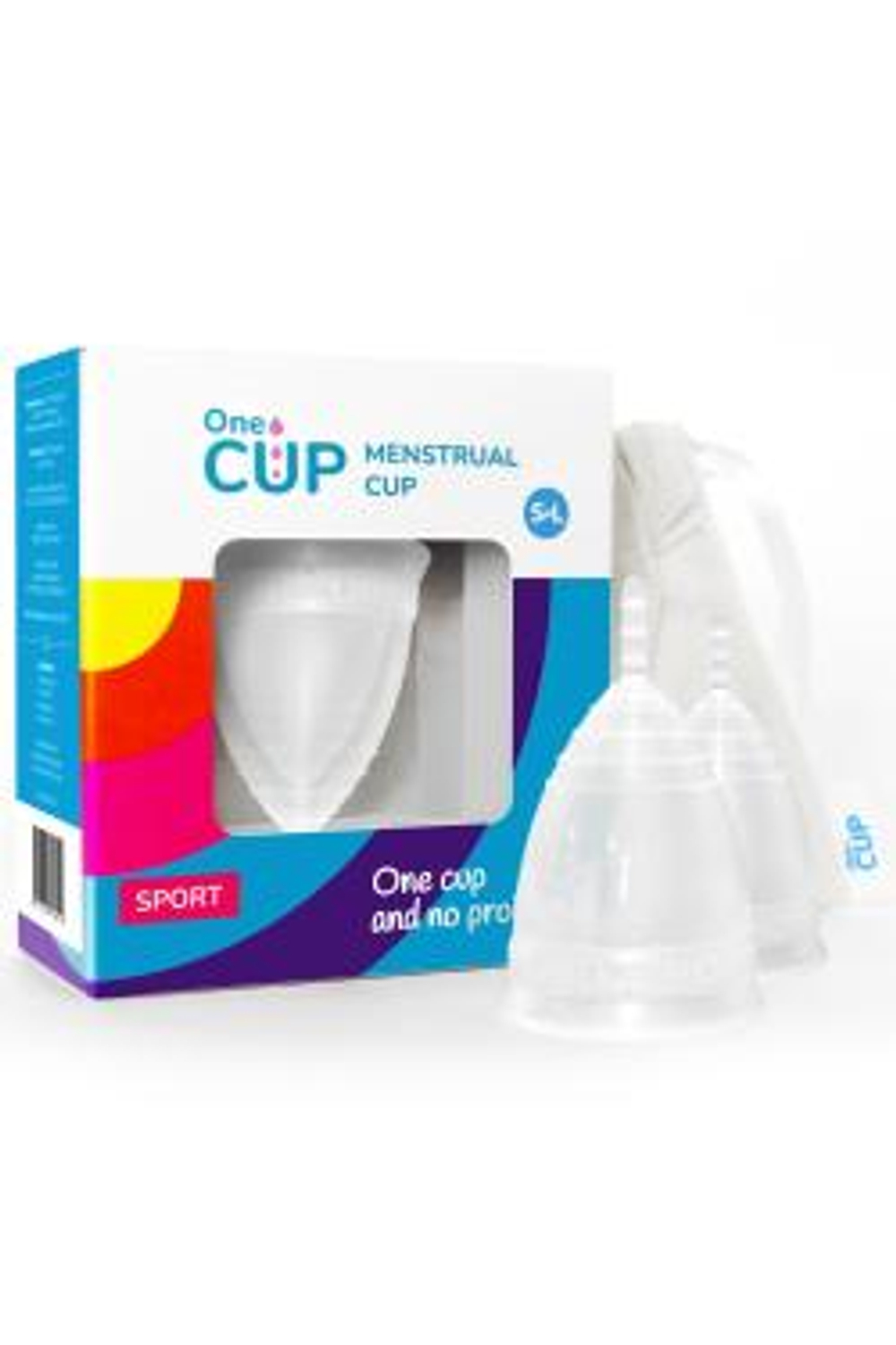 OneCUP S и L Sport Набор менструальных чаш Clear -- OC96-SL