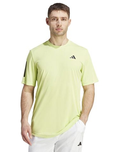Футболка мужская теннисная Adidas Club 3-Stripes T-Shirt - pulse lime