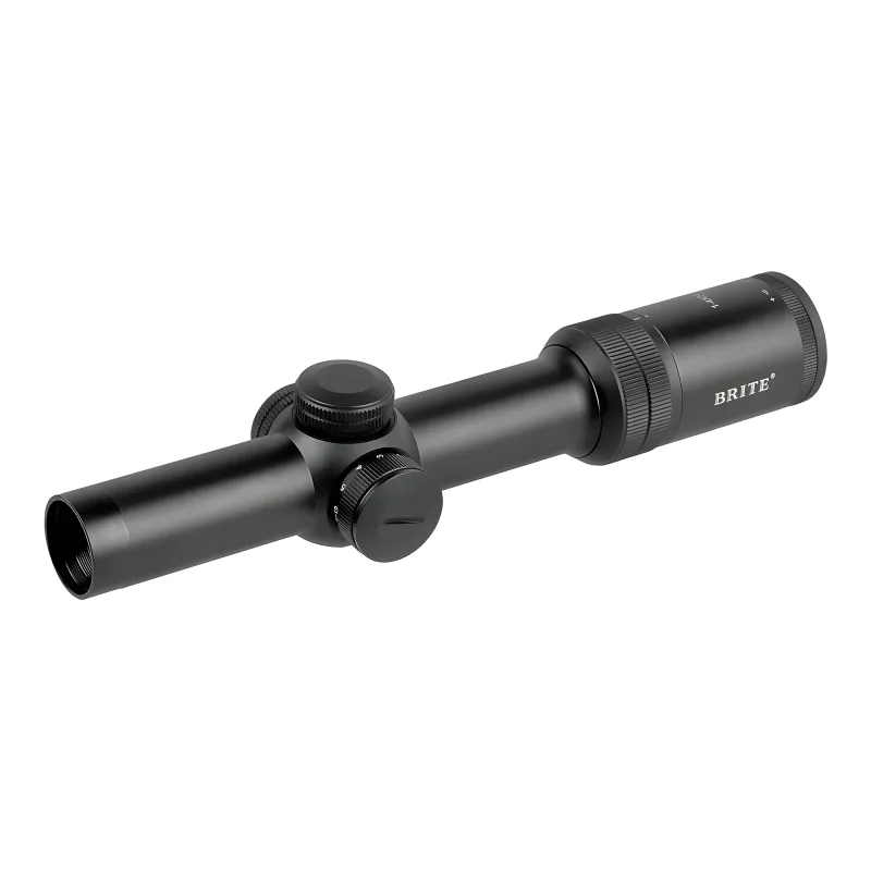 Прицел оптический BRITE LPVO 1-4X24 IR - общий вид без крепления, матовый черный корпус