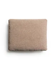 Подушка Blok из синели коричневого цвета, 50 x 60 см