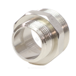 Ниппель латунь никель переходной Ду 40х15 (1 1/2"х1/2") НР VALFEX VF.580.N.112.012