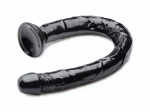 Черный анальный фаллоимитатор Hosed Realistic Anal Dildo - 50,8 см. (Цвет: черный)