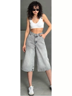 Шорты джинсовые удлиненные Багги baggy
