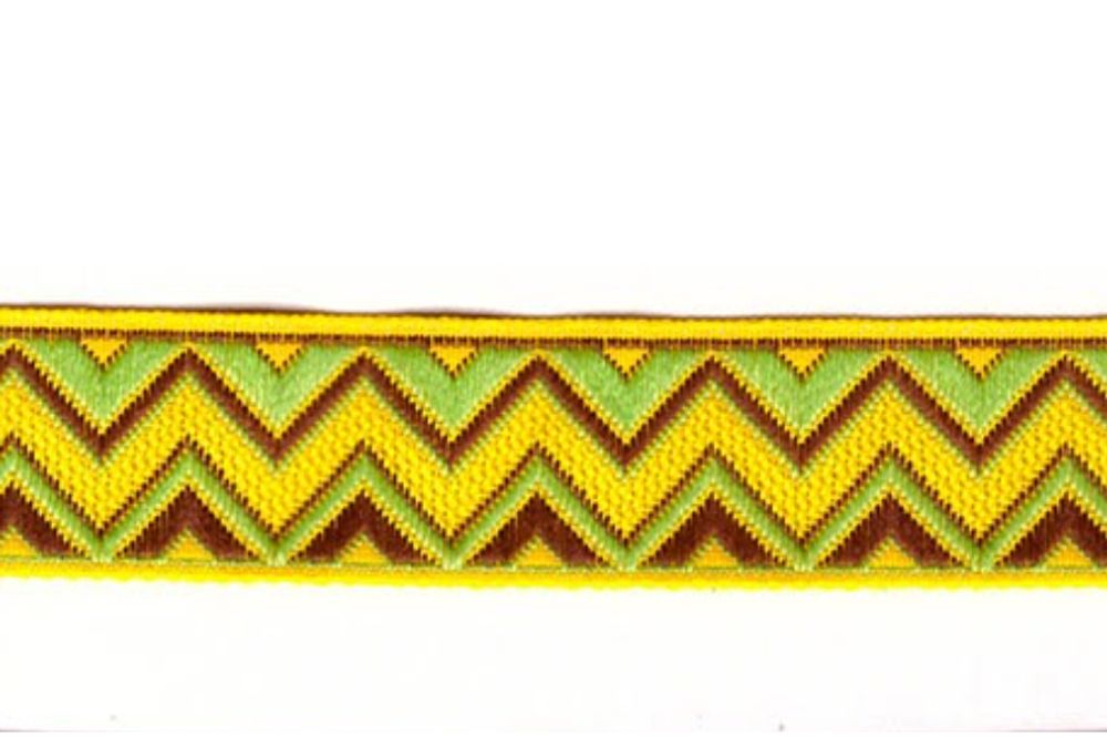 Тесьма жаккард, с1852, рис.9525, ш. 2,2 см