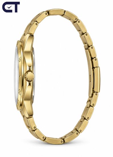 CASIO MTP-V004G-7B CASIO Collection мужские наручные часы — золотистый корпус, светлый циферблат и индикация даты