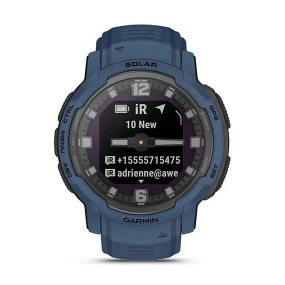Умные часы Garmin INSTINCT CROSSOVER Solar синий