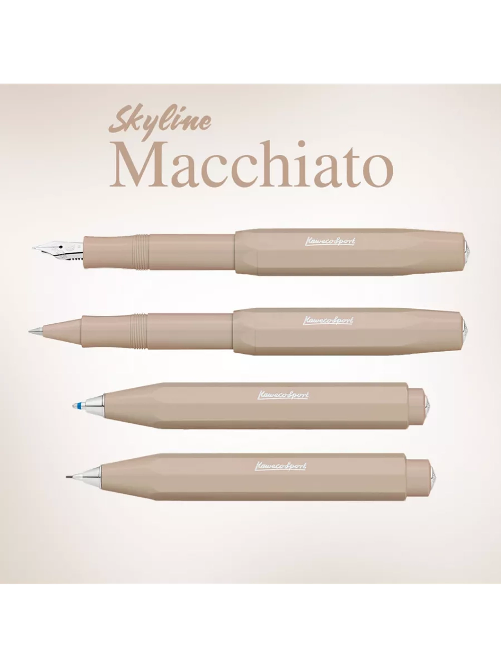 Перьевая ручка Kaweco SKYLINE Sport Macchiato EF (10001163) 0.5 мм, кофейный корпус
