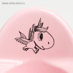 Горшок детский "Единорог" муз. (pink-розовый)