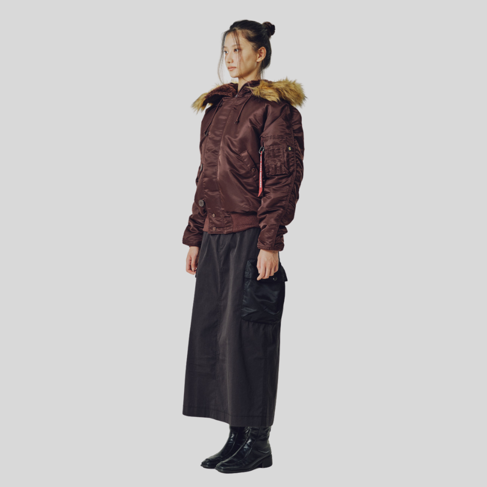 Парка Alpha Industries N-2B Cocoa (Бордово-коричневый)