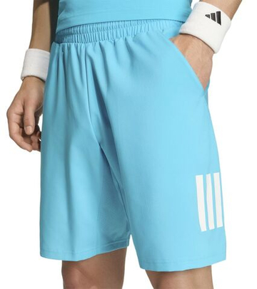 Мужские теннисные шорты Adidas Club 3-Stripes 9" - cyan