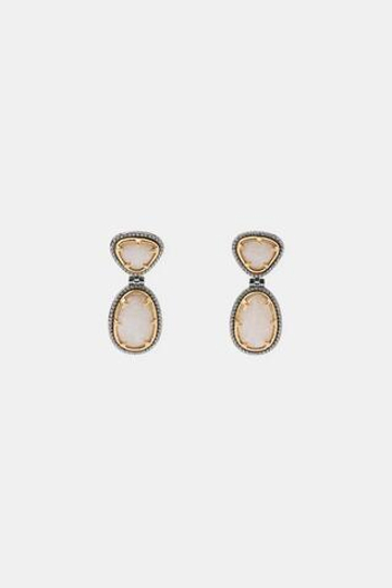 ZARA СЕРЬГИ С КАМНЯМИ И СТРАЗАМИ, ЗОЛОТОЙ/СЕРЕБРЯНЫЙ