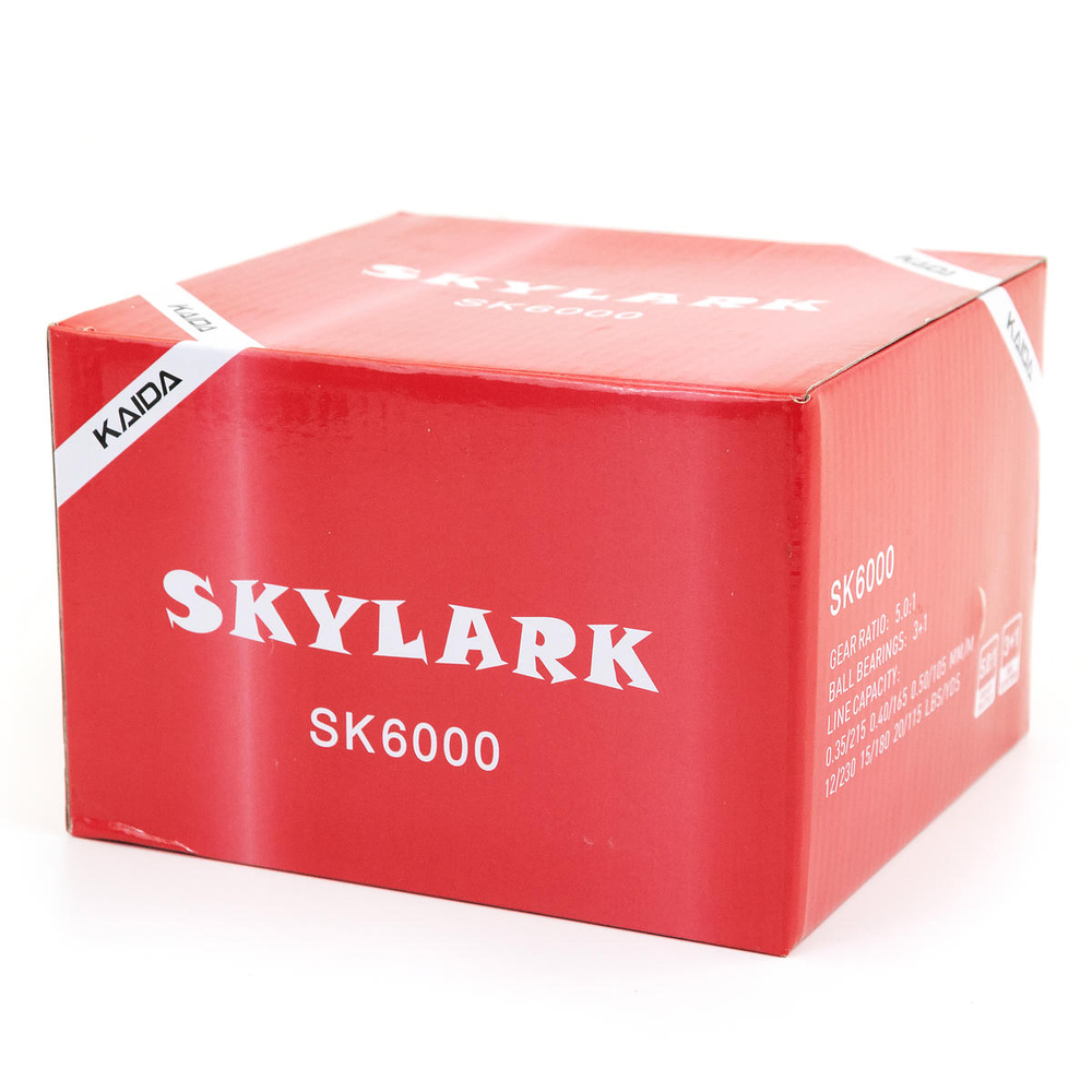 Безынерционная катушка 6000 Kaida SKYLARK (3+1BB, мет. шпуля), Красный