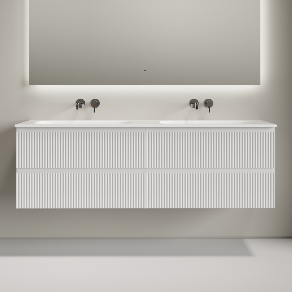 Тумба подвесная Sancos Snob R c двумя ящиками 790х445х500, Bianco, SNR80W, арт. SNR80W