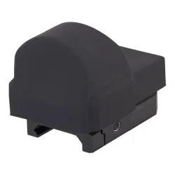 Коллиматор Gaut Tourmaline 1x26x22, открытый, точка 3 МOA красная, Weaver - прицел в надетом защитном чехле