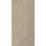 Paradyz Eremite Crema - Ступень простая структурная с насечками 300x600