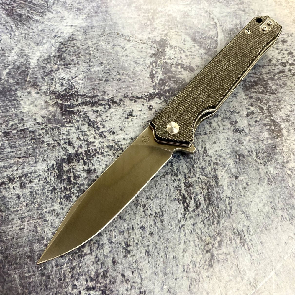 Складной нож QSP QS111-G1 MAMBA V2, клинок D2, рукоять Микарта