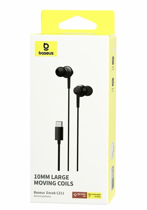 Стереонаушники с микрофоном Baseus Encok CZ11 Type-C черные