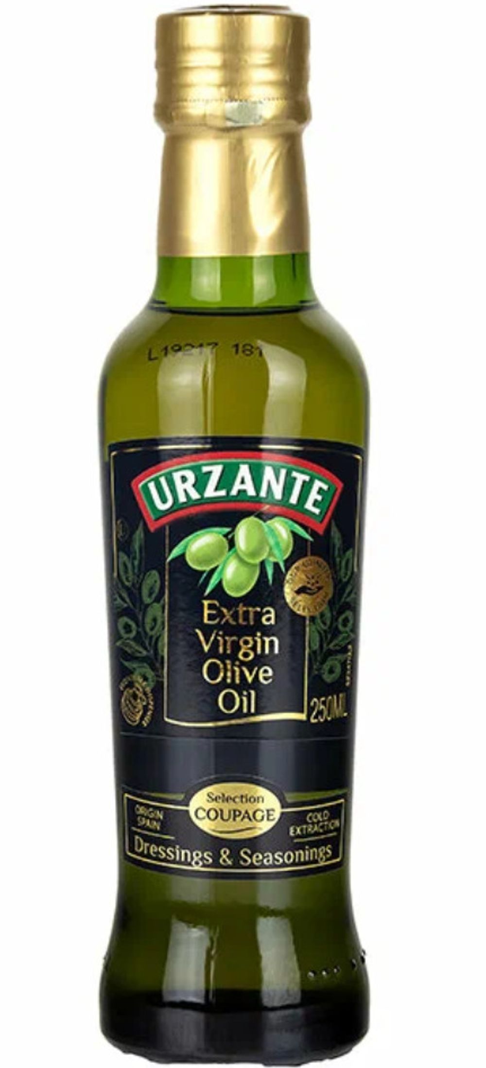 Оливковое масло URZANTE EV ст/б 0,25л
