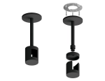 Крепеж накладной Techno Ring A9222 BK черный D20*100mm