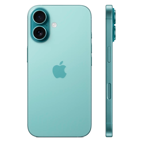 Смартфон Apple iPhone 16 512GB, Nano-SIM + eSIM, Teal (Зеленый)