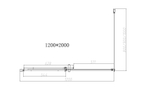 Душевой уголок Дайс (Dice) VSR-4D1012CL, 1200*1000, хром, стекло прозрачное,