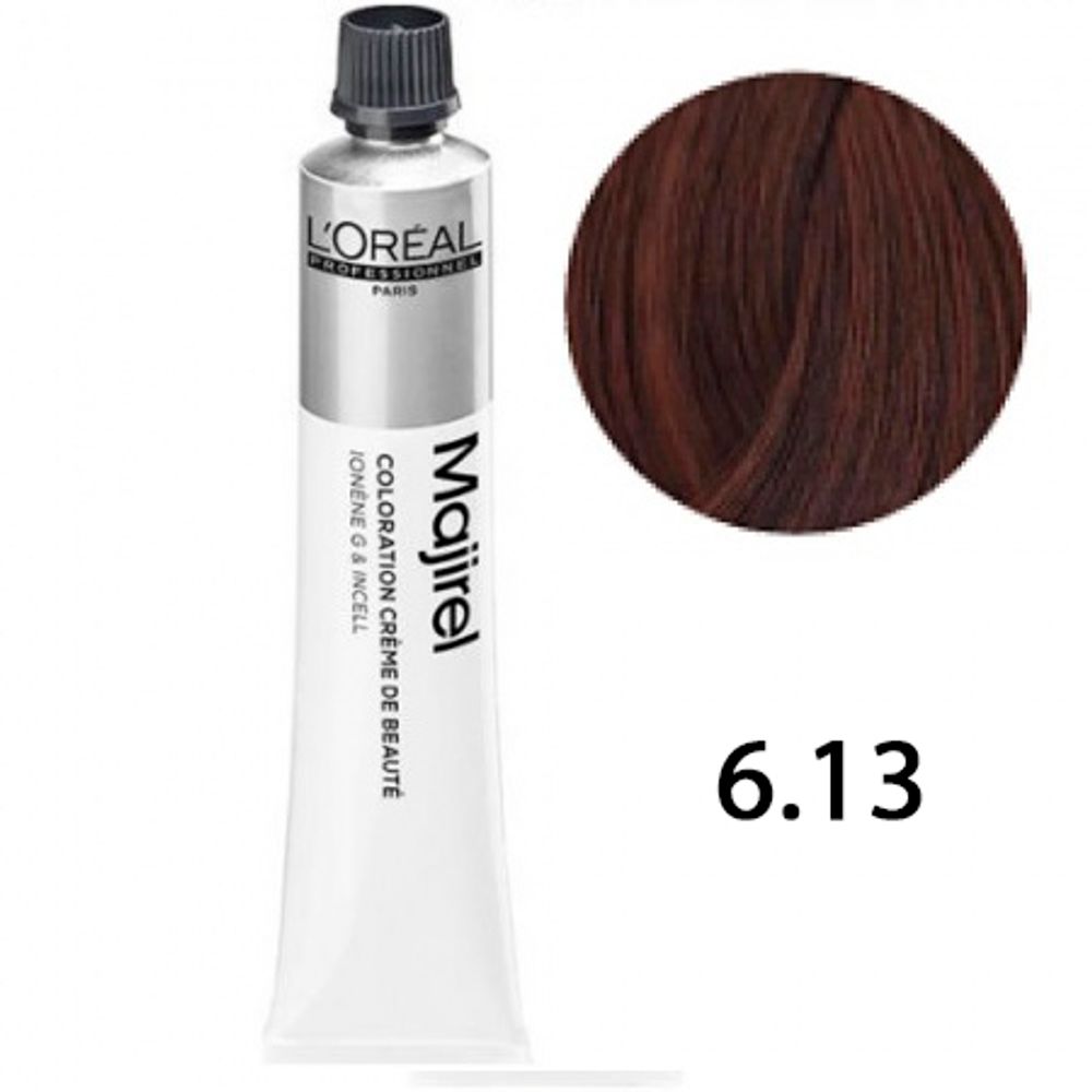 L'Oreal Professionnel Majirel 6.13 Темный блондин пепельно-золотистый 50мл