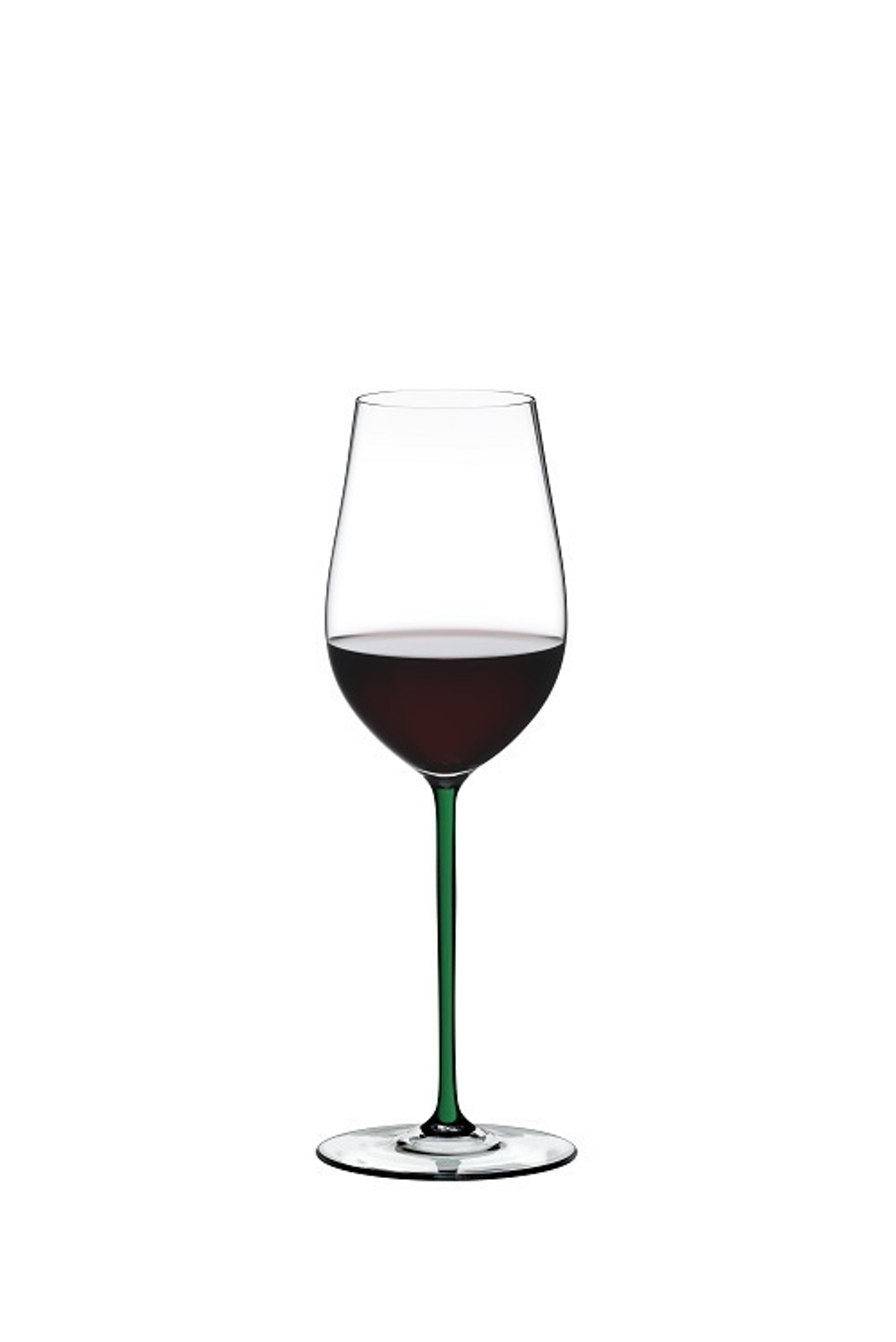 Бокал для вина 395мл Riedel Fatto a Mano Riesling/Zinfandel с зеленой  ножкой