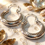 Ювелирные серьги из серебра 925 пробы