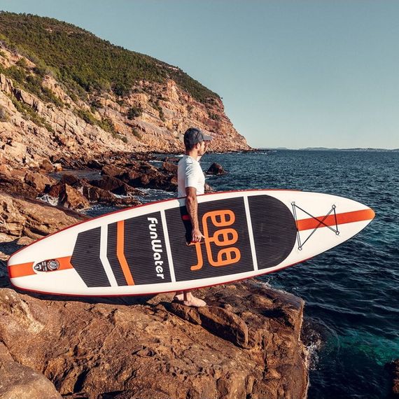 Надувная SUP-доска Funwater FW03A 335х84х15 см полный комплект