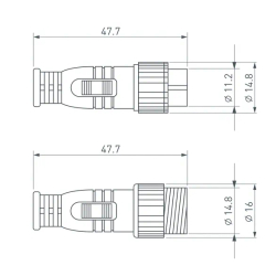 Заглушка ARL-LINE-CAP-3pin-SET (Arlight, IP67 Пластик, 3 года) 042258