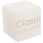 Свеча «Classic» 7*7*7,5см цвет белый ZD-131