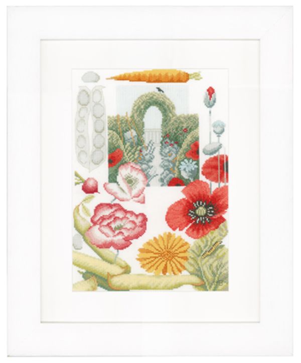 Набор для вышивания нитками Lanarte, Vegetable Garden, 25х35 см