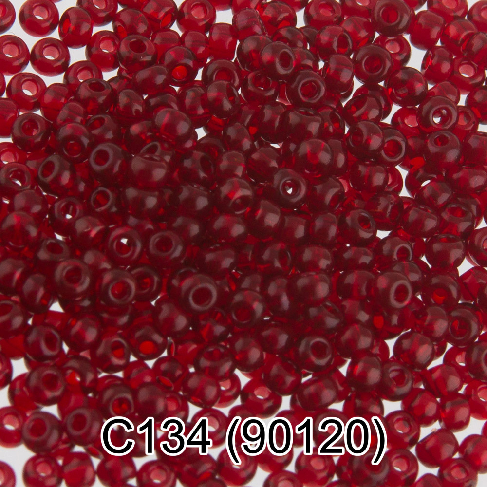 Бисер Чехия "GAMMA" круглый 3 10/0 2.3 мм C134 т.красный ( 90120 )