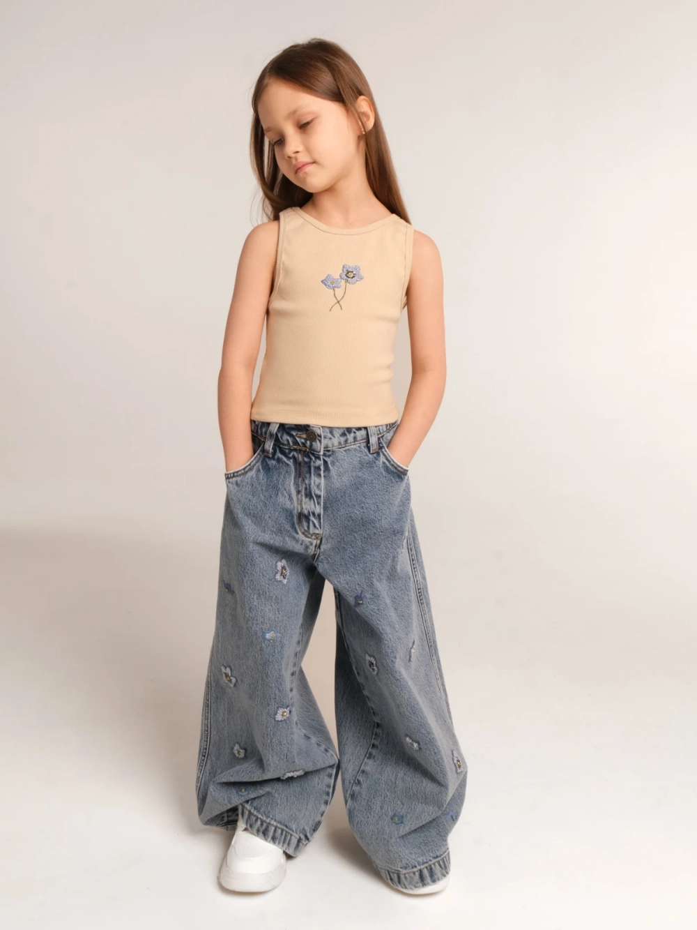 Топ NEZABUDKA CHILD, бежевый