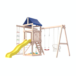 Детская площадка для улицы и дачи Fun Land неокрашенная с мини сеткой