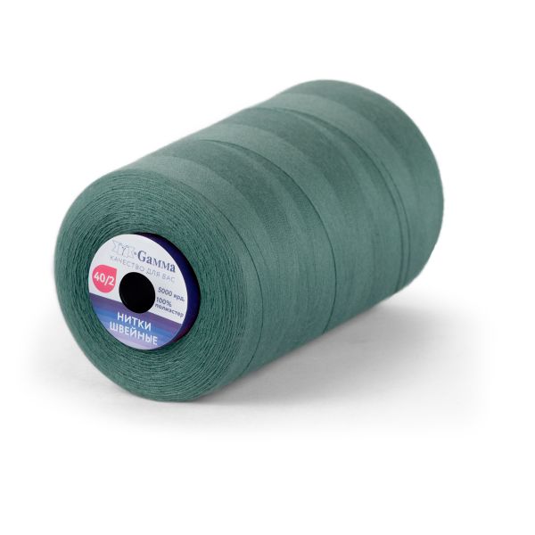 Нитки универсальные Gamma 40/2, 4570 м (5000 ярд) / 1 кат., 551 cеро-бирюзовый