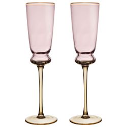 НАБОР БОКАЛОВ ДЛЯ ШАМПАНСКОГО "TWIST & SHINE" PINK, 2 ШТ/210 МЛ