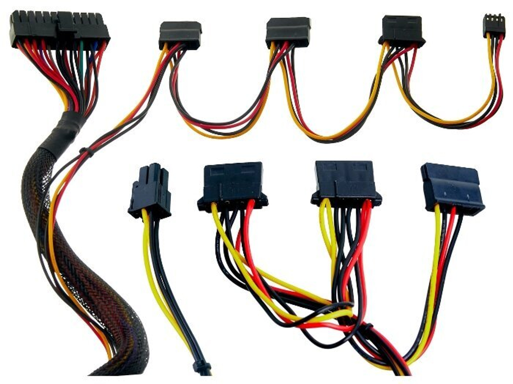 Блок питания TFX ExeGate TPS350, 350W, Bulk, 1x4pin, 3xSATA, 3xMOLEX, 1xFDD (ES279024RUS)