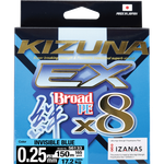OWNER Шнур Kizuna EX X8 Broad PE invisible blue 150м 0.25мм 17.2кг