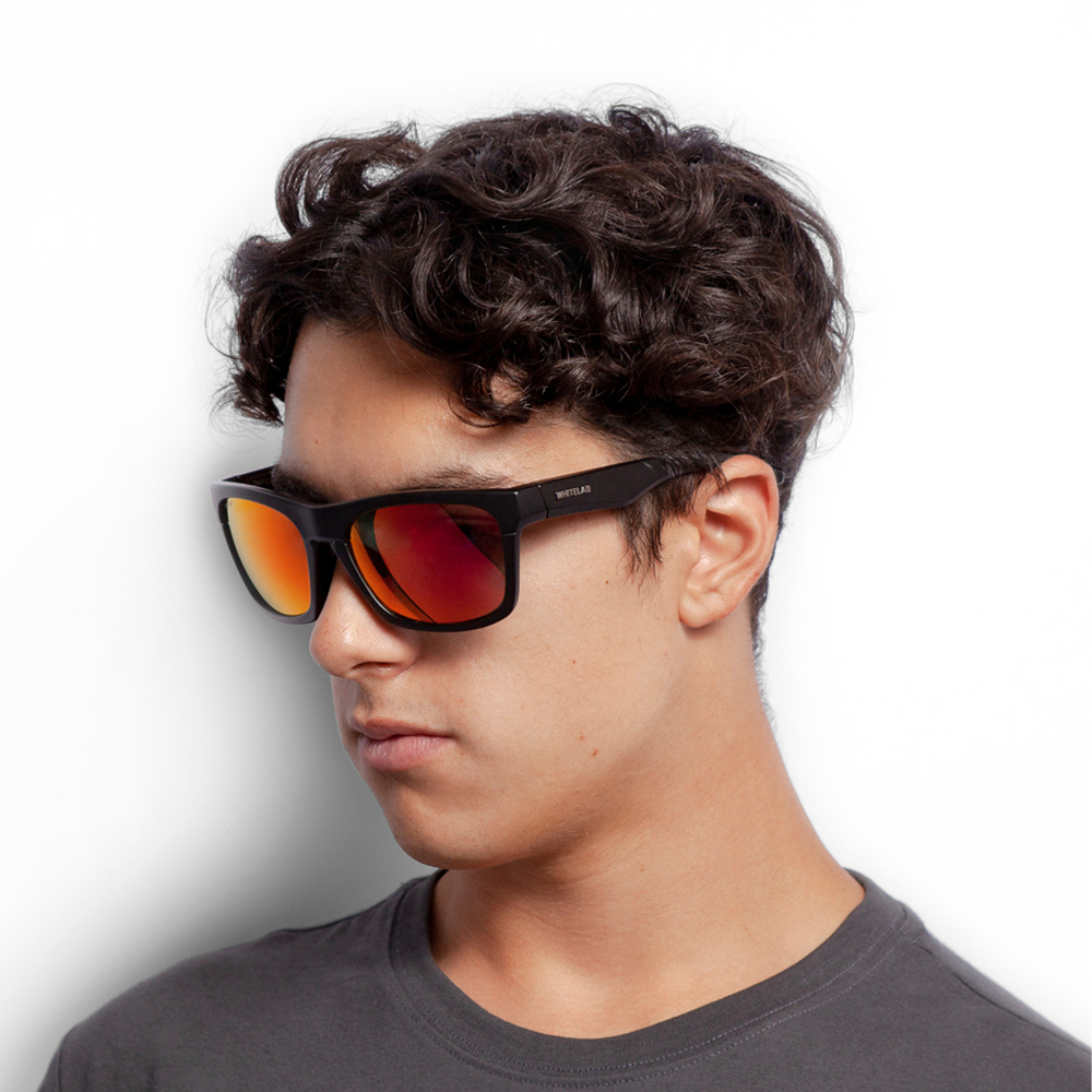 Очки солнцезащитные WHITELAB Dellingr "Black/Lumi Red"
