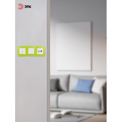 12-5003-26 ЭРА Рамка на 3 поста, Эра12, лайм | Эра 12