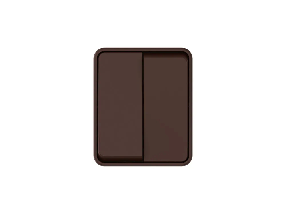 ATLASDESIGN PROFI IP54 О/У 2-клавишный ВЫКЛЮЧАТЕЛЬ, сх.5, 10АХ, КОРИЧНЕВЫЙ