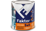 Грунт-краска по ржавчине Faktor (3 в 1) коричневая (0,8кг)